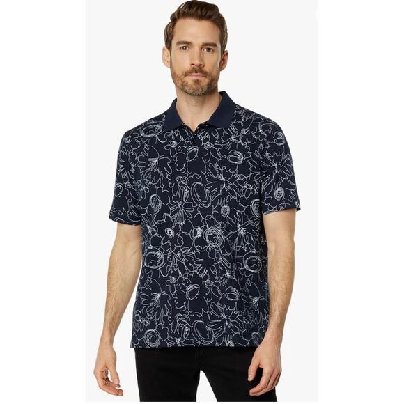 Ted Baker Holler - all over doodle polo - size 4/ Large - Picture 1 of 9